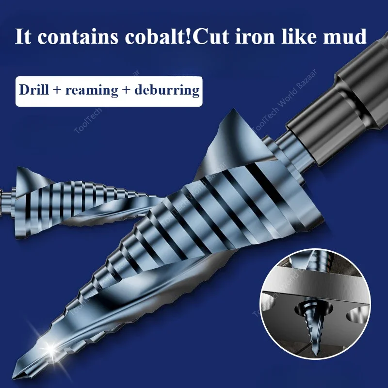 Baota drill bit high hardness cobalt hole opener stainless steel special cone impact drill