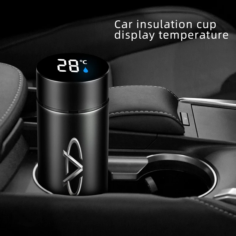 500ml For Chery Tiggo Smart Thermos 3 4 5 7 PRO 8 PULS QQ Smart Car Cup Car Portable Vacuum Bottle With Color Logo