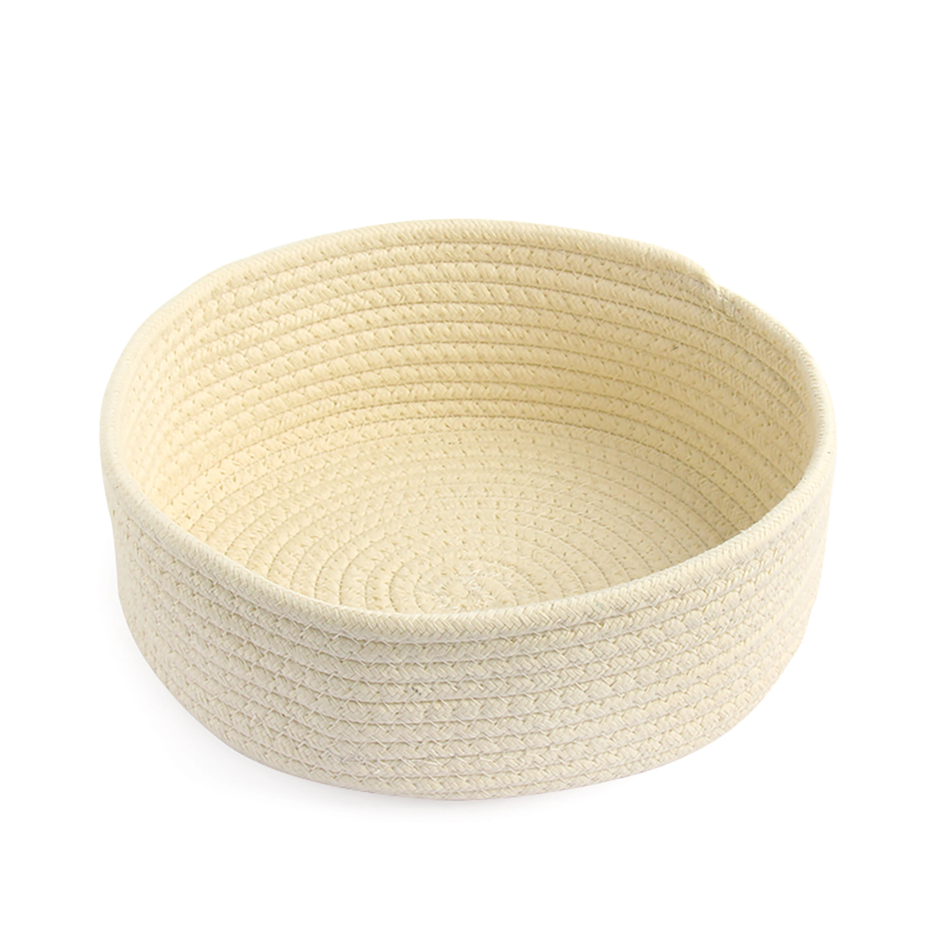 Round Cotton Rope Basket Montessori Material Container Color Size Options