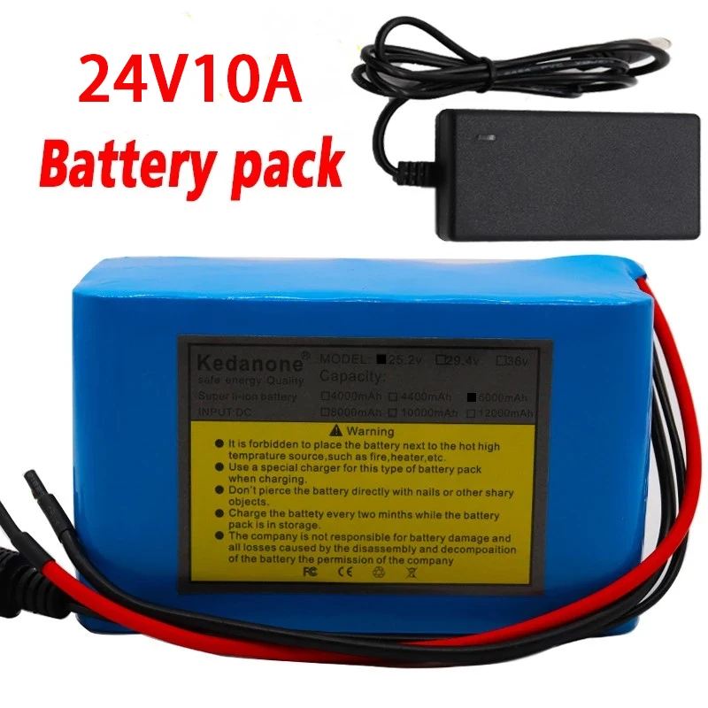 100% New 24V 6Ah 6S3P 18650 Battery Lithium Battery 25.2v 6000mAh Electric Bicycle Moped /Electric/Li ion Battery Pack+Charger