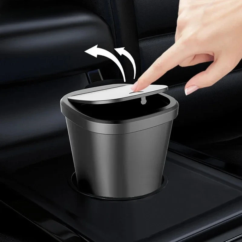 New Car Trash Can Automatic Storage Box Storage Bag Ashtray Storage Bucket