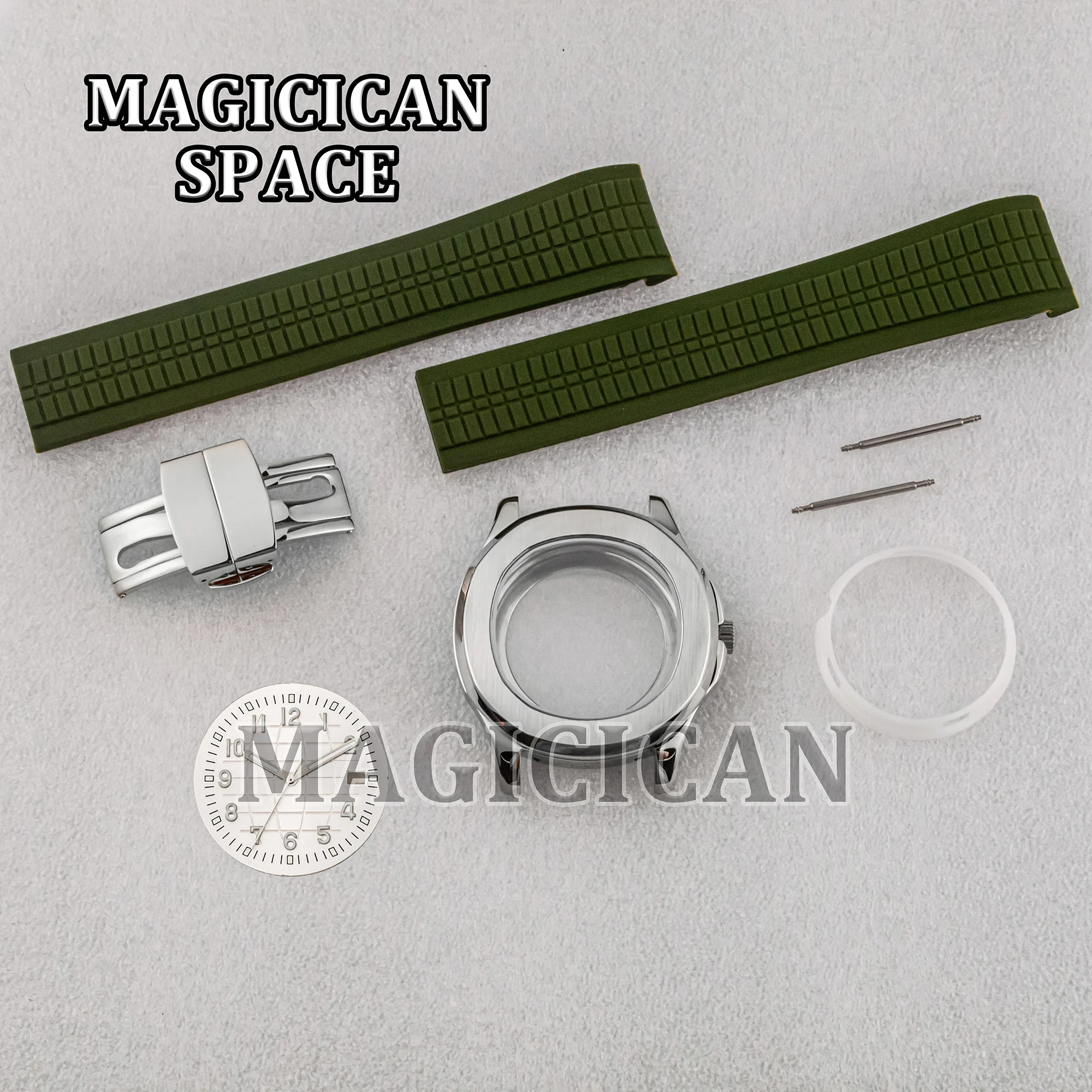 NH35 Case Dial Hands Stainless Steel 10ATM Waterproof for MOD AQUANAUT Nautilus Watch Parts 42mm Watch Case NH34/35/36 Movement