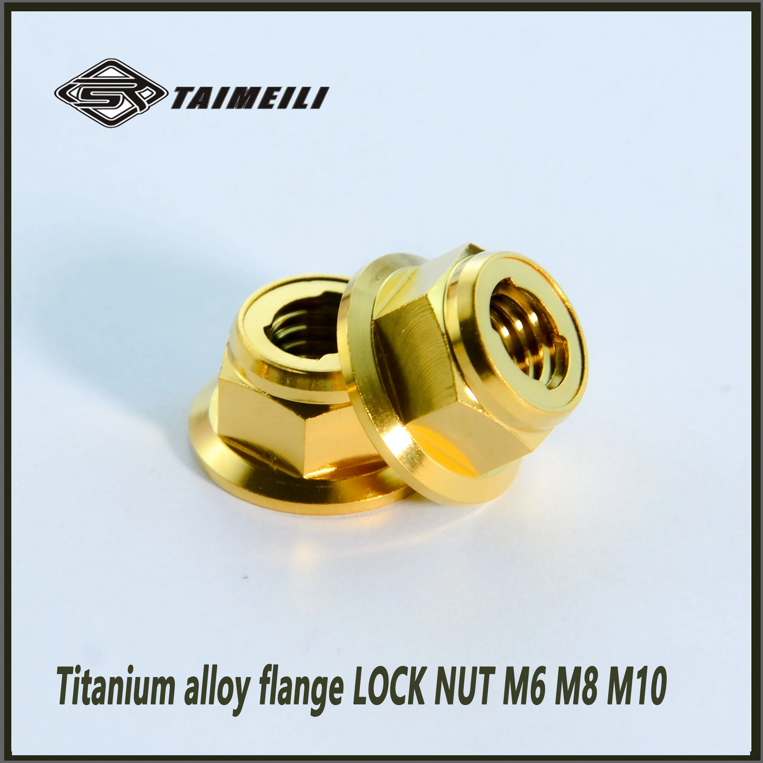 TAIEMILI 1pcs Titanium Alloy Lock Nut Metal Sheet Lock M6M8M10 Bicycle and Motorcycle Refitting Repair view 5