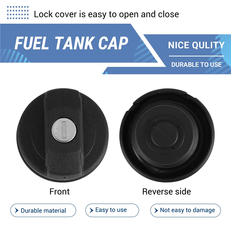 Bouchon d'essence de carburant noir, bouchon de réservoir de carburant verrouillable pour OPEL VAUXHALL Zafira Astra Vectra Corsa