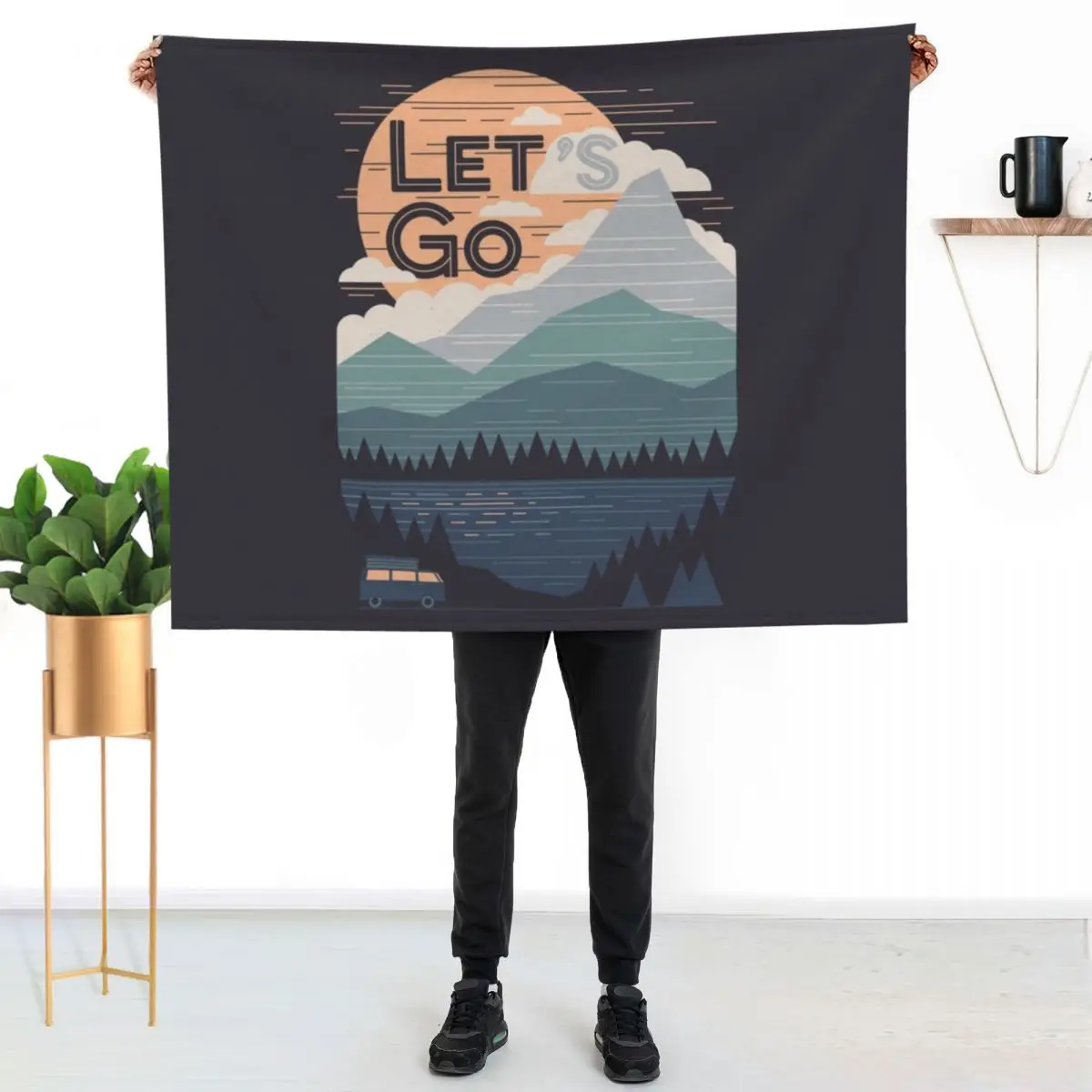 Let's Go Throw Blanket for winter valentine gift ideas Soft Plaid Luxury Throw Luxury Nap Blankets