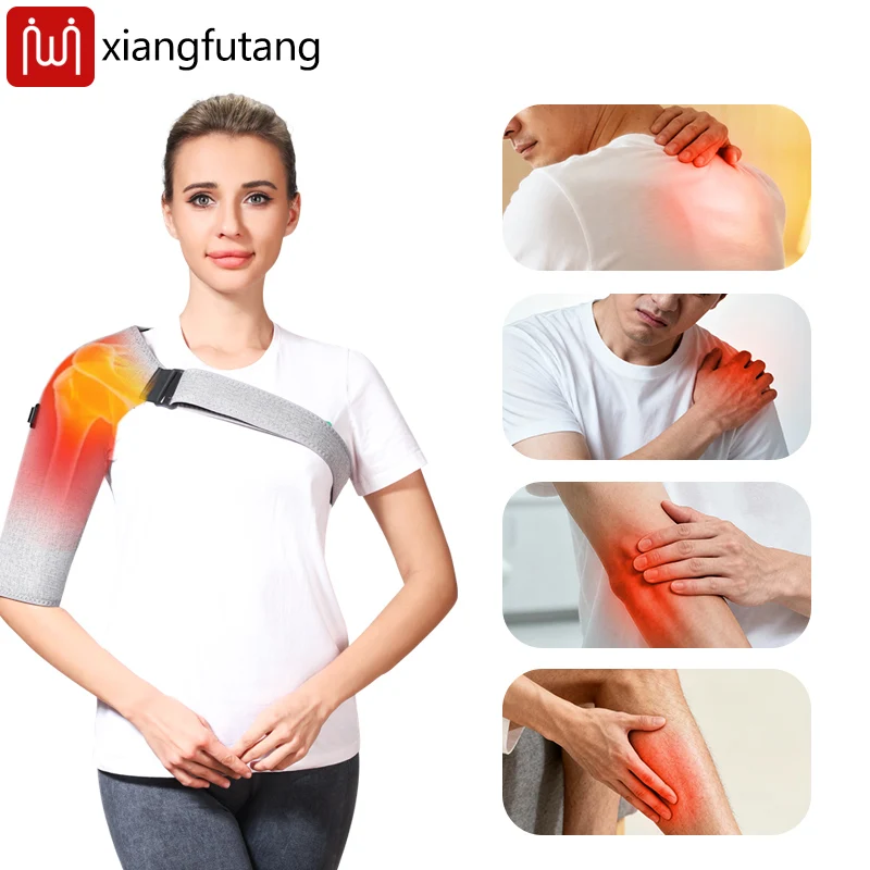 

Red Light Electric Heating Shoulder Support Vibration Massager 3 Level Timer Adjustable Fit Joint Fatigue & Stiffness Relief