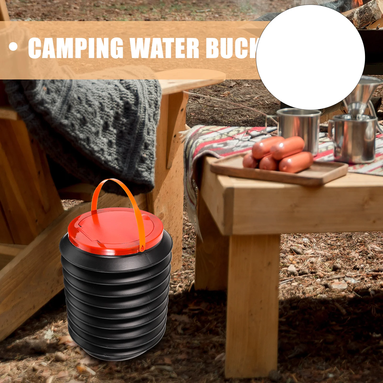 

4L Folding Bucket Portable Water Container For Camping Outdoor Travel Fishing Picnics Car Washing Foldable Water Bucket Large