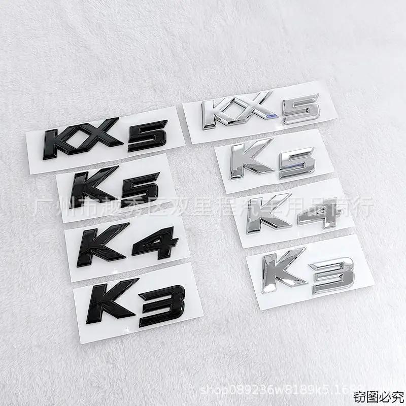Car Sticker 3D Styling Emblem Rear Badge Trunk Lid Logo Letters Decals For K3 K4 K5 KX5 Optima Sorento Picanto Ceed