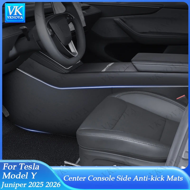 

Для Tesla Model Y Juniper 2025 2026: Защитная накладка на центральную консоль (от ударов ногами), ABS, аксессуары для интерьера автомобиля