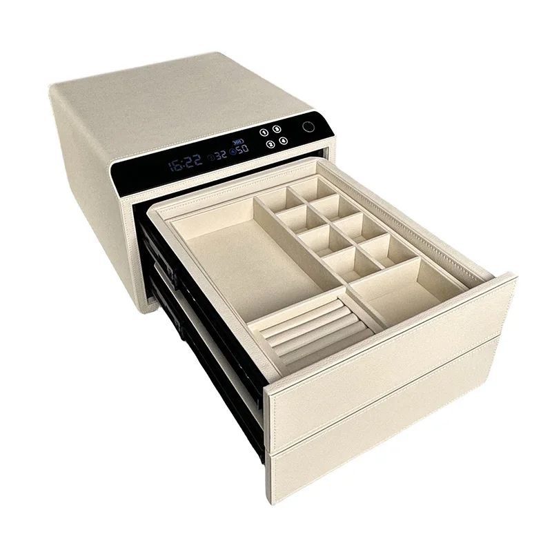 Durable Steel Coffre Fort Secret Hidden Compartment Stash Storage Security Cash Safe Box With Fingerprint Lock