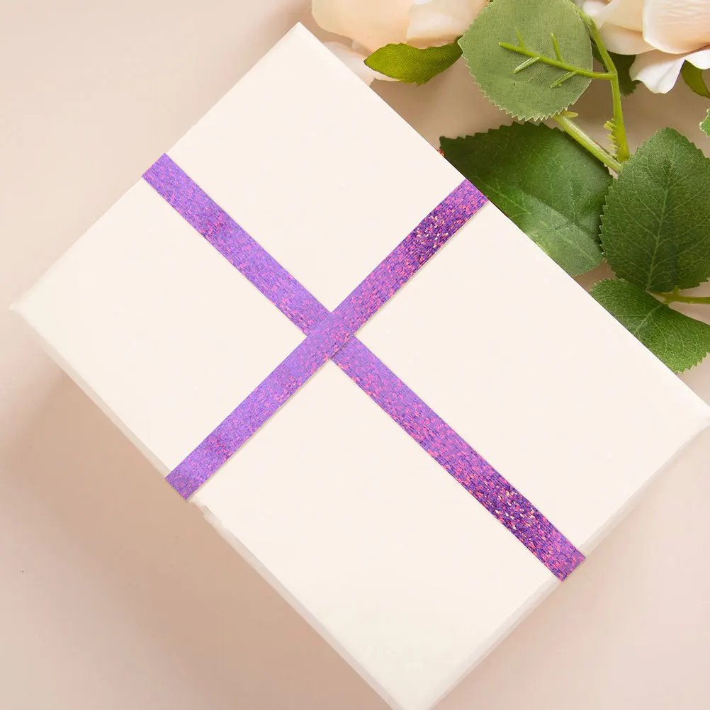 1Set Holographic Glitter Reflective Tape Masking Tape for Decorative Craft Projects Holiday Scrapbooking Wrapping