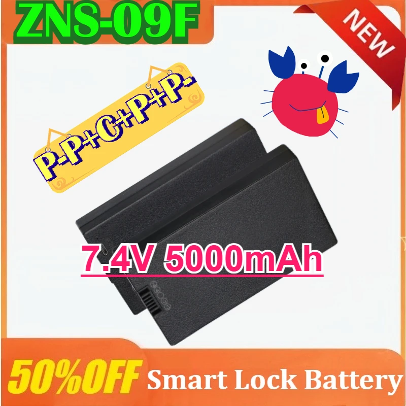 

7.4V 5000mAh Lithium Smart Door Lock Battery for ZNS-09F P-P+C+P+P- High Quality Battery