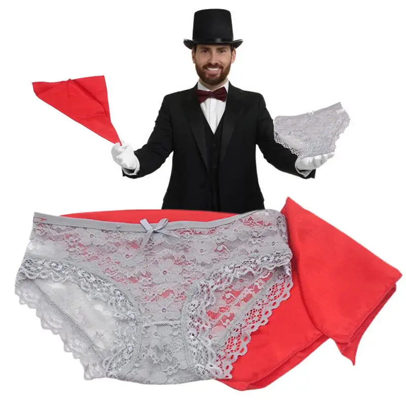 

Scarf For Magic Trick Funny Magician Kit Scarf Underwear Stage Props Innovative Comedy Stage Scarves Magician Accessories For