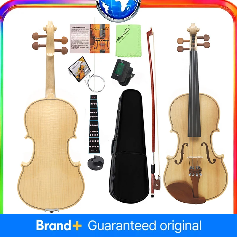 

﻿ Professional 4/4 Violin Spruce Panel Maple Craftsmanship Tiger Patterned Jujube Wood Violin String Instruments Suitable
