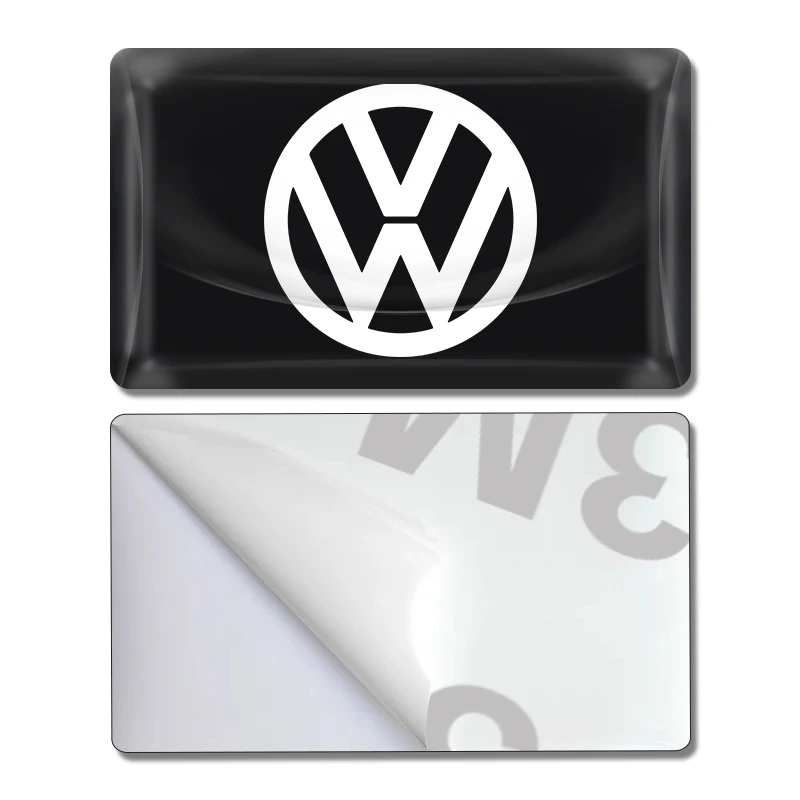 5/10Pcs Carbon Fiber Steering Wheel Car Logo Emblem 3D Stickers For Volkswagen Magotan Sagitar Golf-4 5 6 7 Magotan Polaris MK7