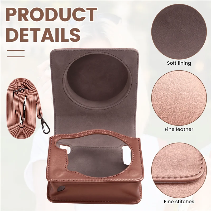 Instax SQ6 용 폴라로이드 SQ6 카메라 가방 용 조절 가능한 어깨 스트랩 보호 카메라 가방이있는 ABKI-카메라 케이스