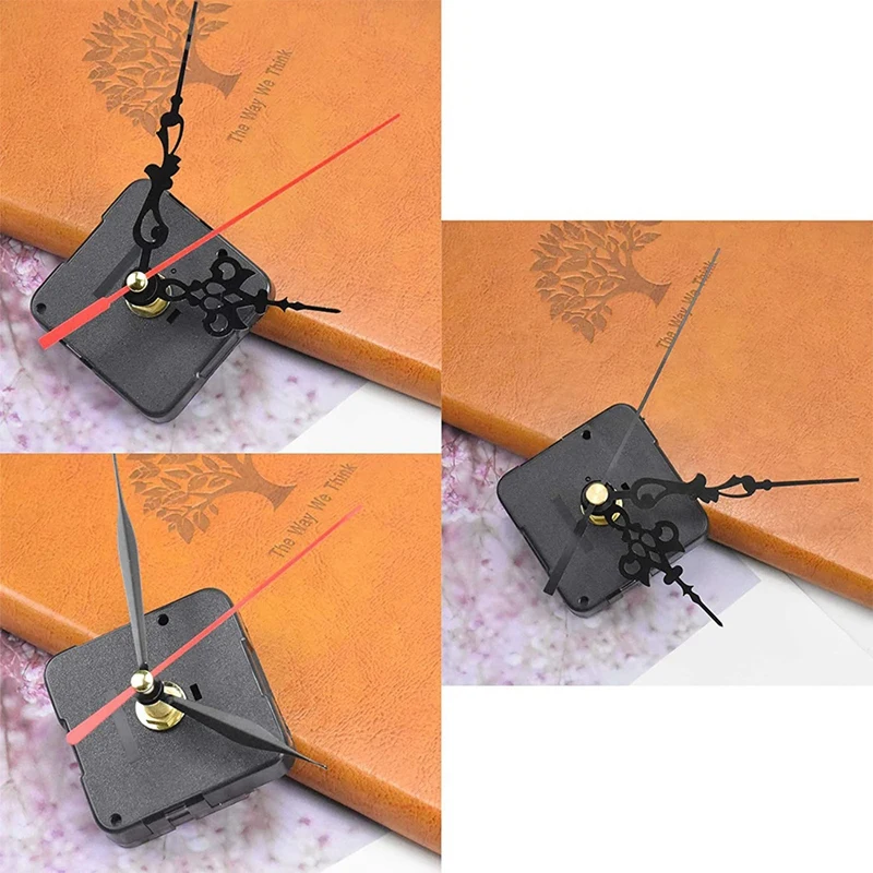 7 Sets Quartz Clock Movement Mechanism, Silent Short Shaft Clock Mechanisms with Hands, Wall Clock Mechanism Parts