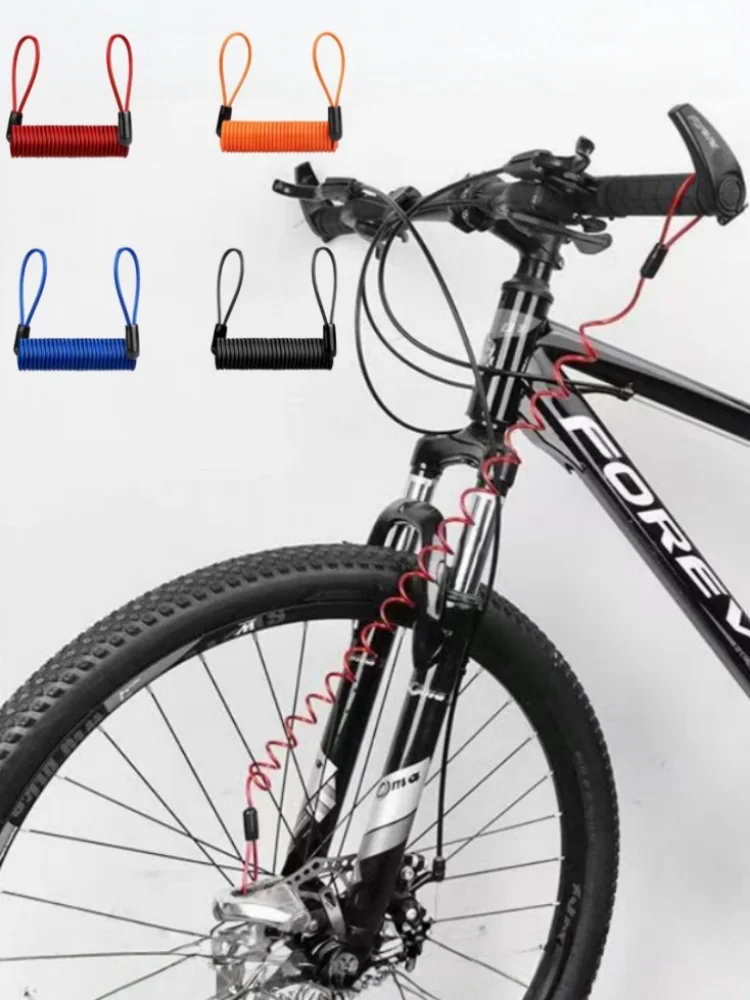 AliExpress NONE 1.5M Multipurpose Spring Steel Wire Reminder Rope Forgot To Unlock Warning Rope For Motorbikes Bike Out Equipment Accessories