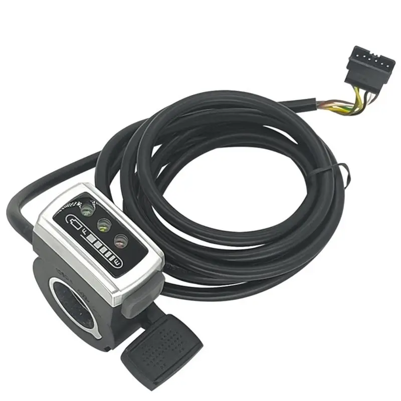 A07T-24V Electric Bike Throttle With Power Indicator Display 106DX Scooter Twist Grip Electric Bicycle Accessories