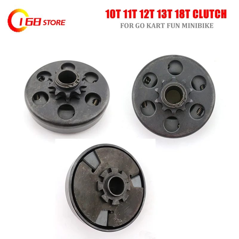 16/19/20/25.4mm GO Kart Fun Centrifugal Automatic Clutch 3/4" 10/11/12/13/14/18T 420\350\428 Chain for Karting Minibike engine
