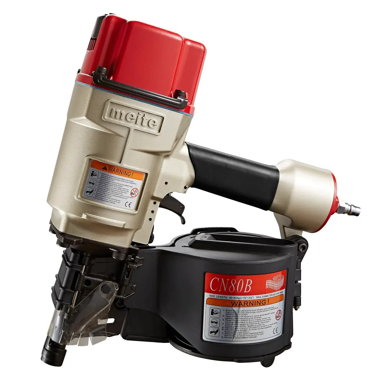 

heavy duty meite cn80 coil nailer coil nail gun