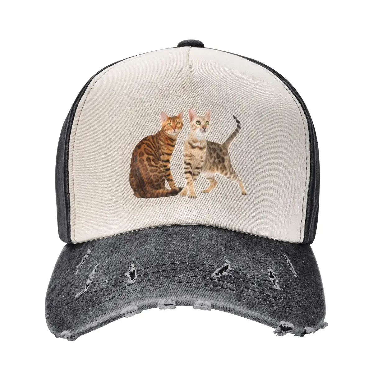 Bengal Cat Breed Pictures Baseball Cap Horse Hat Golf Hat Man dad hat black Caps For Women Men's