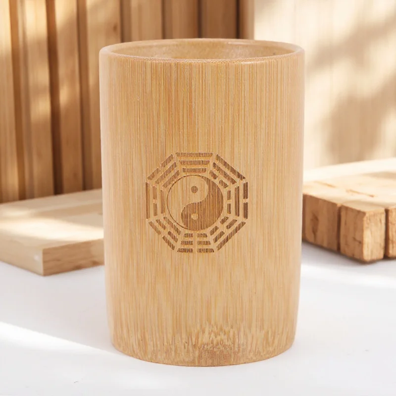 

1Set Divination Game Props Authentic Bamboo Bucket and Coins Perfect Gift for Store Traditional Use