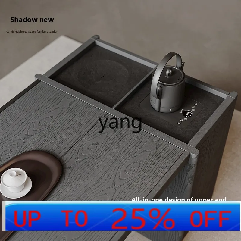

Ltt solid wood marble tea table automatic water tea table home living room office