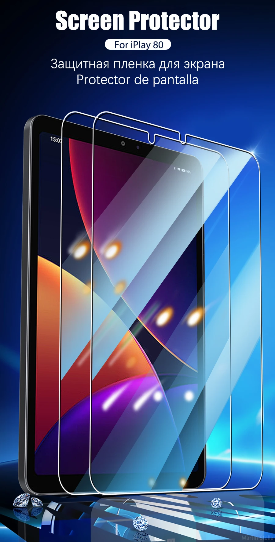 2 Stück gehärtetes Glas Displayschutzfolie für Alldocube iplay80 mini ultra pro iplay 80 mini pro ultra Film – Detail 2