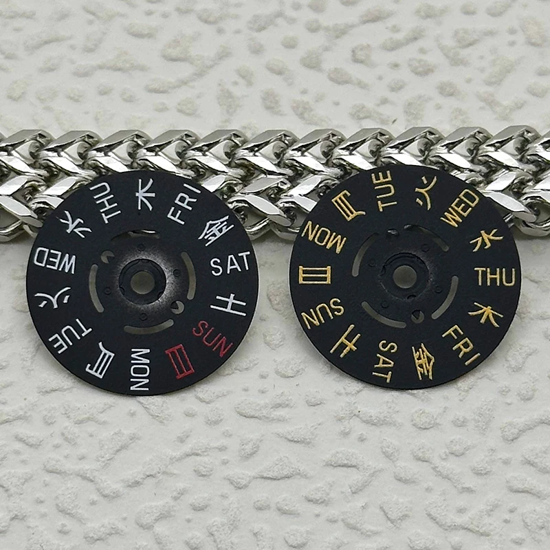 NH36 NH35 Movement Dial Japanese Kanji Day 3.0H 3.8H 4.1H Dial Mechanical Movement NH35a NH36a Day Dial Wheel Replacement Parts view 4