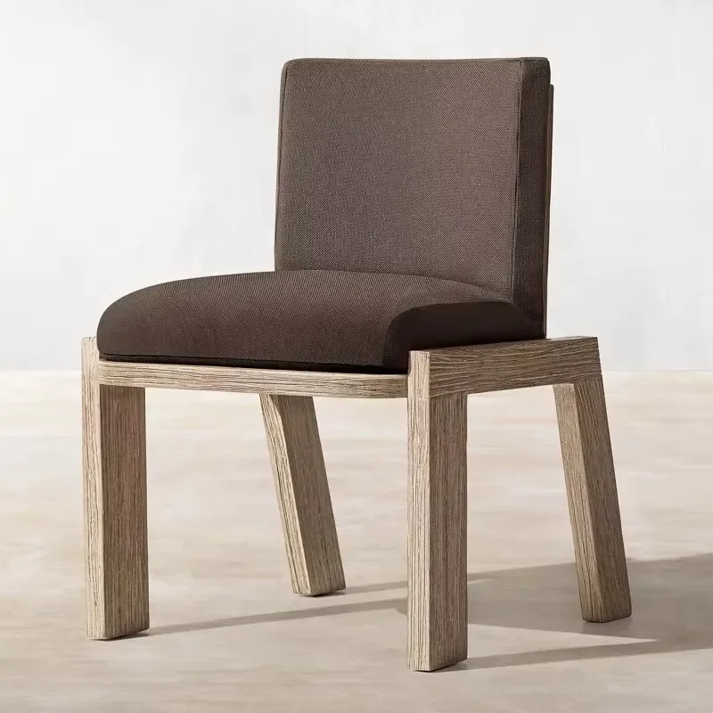 2026 New Hot Selling Outdoor Teak Dining Chair New Leisure Villa Hotel Garden Outdoor Dining Table and Chair
