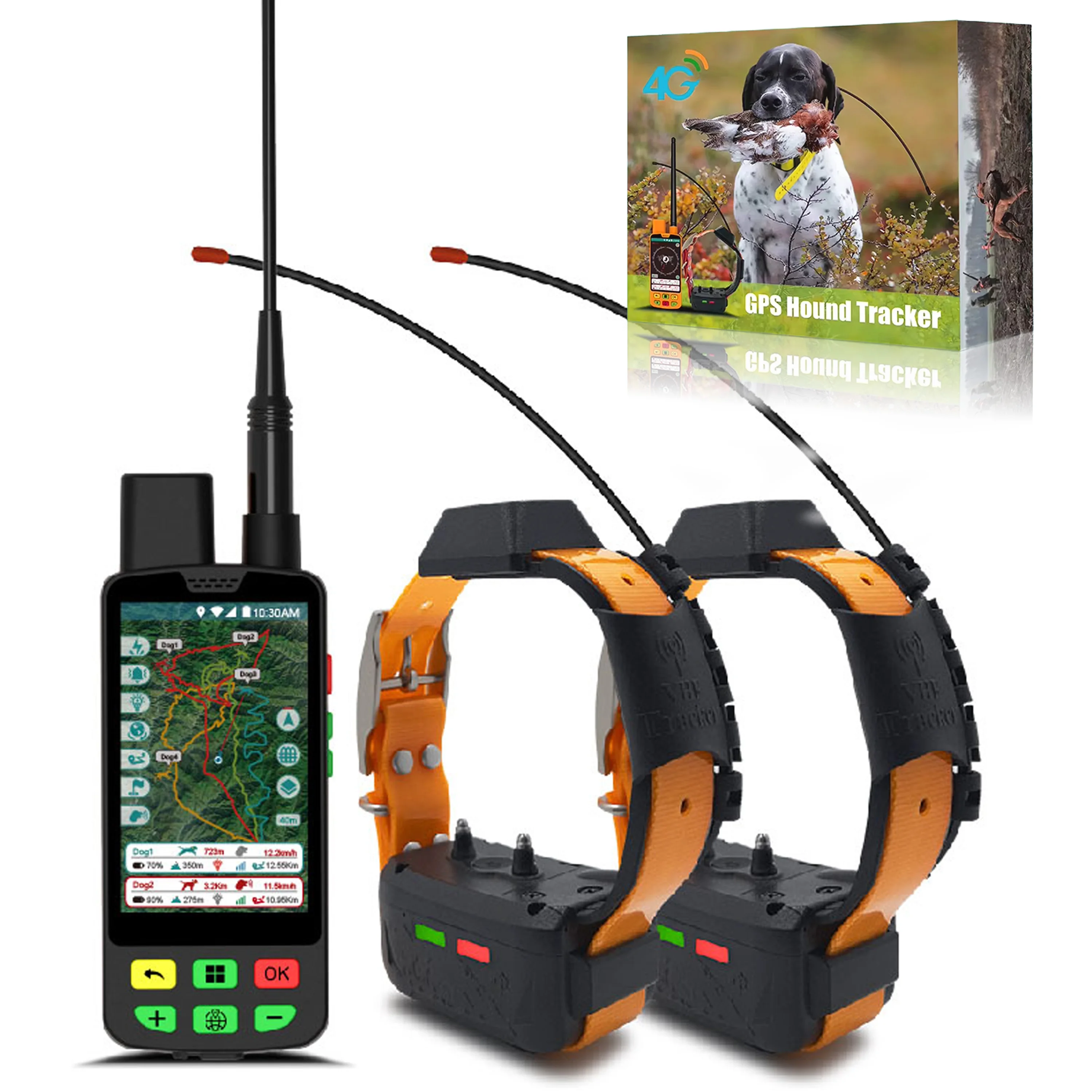 MSEnhanced Dog GPS Collar Fence: Dynamic Boundary Resizing + Predictive Escape Alerts & 7-Zone Concurrent Management