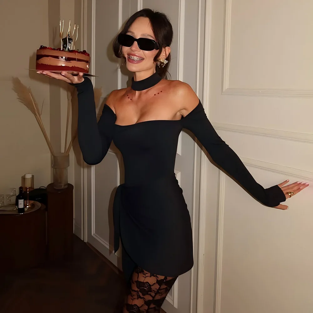 

2026 Lace Women's Sexy Low-cut Tight Temperament Jumpsuit