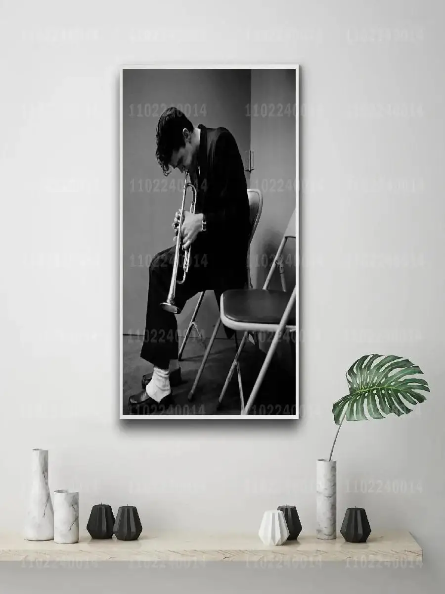 Chet Baker Jazz Icon x Canvas Poster  VintageInspired Wall Art for Home Bar  Cafe Decor Gift Idea