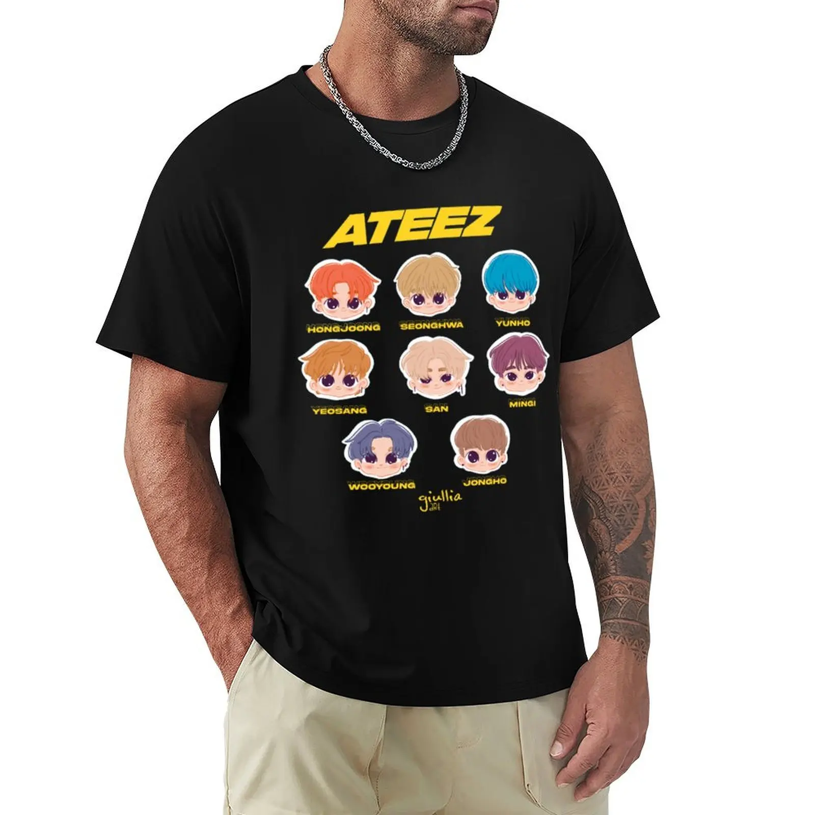 Ateez T-Shirt Soft Touch Basic Cotton T-Shirt