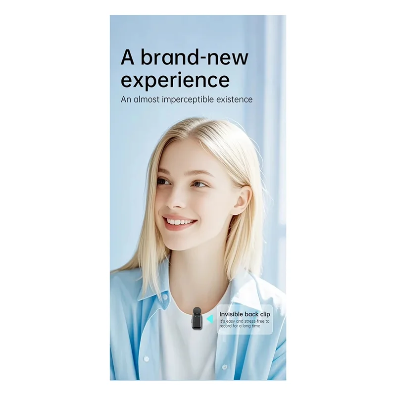 Elegante-novo microfone sem fio sx35mini com ponta do dedo microfone inteligente com redução de ruído tipo c