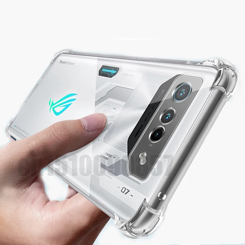 Case For Rog Phone 7 Reinforced Corner Soft TPU Clear lens Protection Shockproof Cover For Asus Rog Phone 7 Ultimate