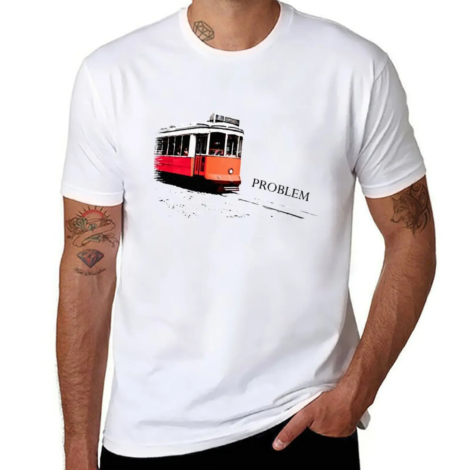 

Trolley problem T-Shirt t shirt man luxury anime t shirts oversize T-Shirt