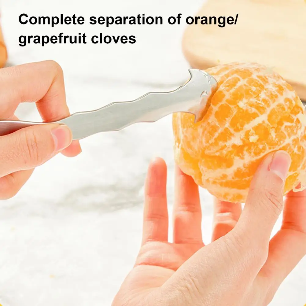 Stainless Steel Citrus Peeler Stainless Steel Orange Peeler Set Easy Peel Citrus Gadget with for Oranges for Effortless