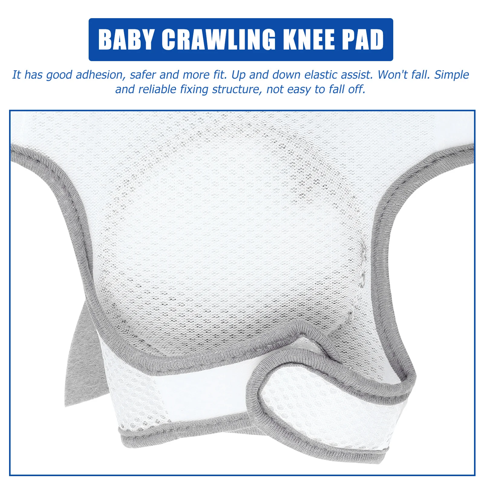 2 قطعة منصات الزحف الطفل حماة الركبة سميكة الإسفنج الدافئة ماصة للعرق لفصل الشتاء الصيف بسيطة آمنة تناسب طفل كم