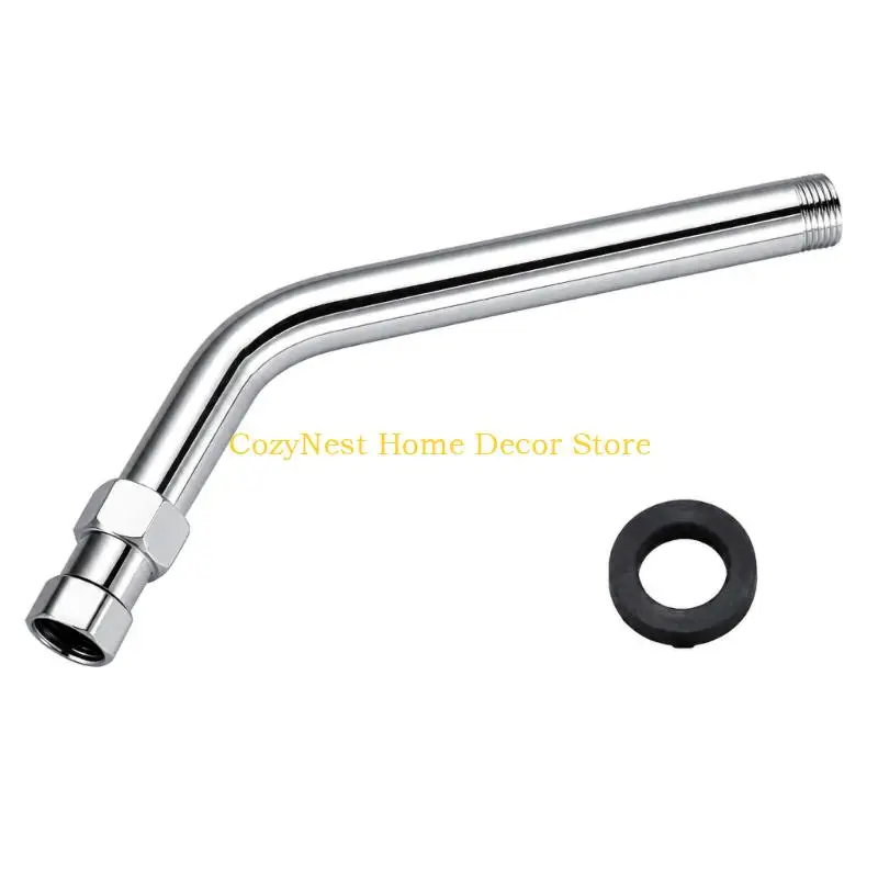 92MF Screw-End Shower Arm Extension with Fixed Angled Structure for Bathroom Hardware Updates and Water Outlet Relocation