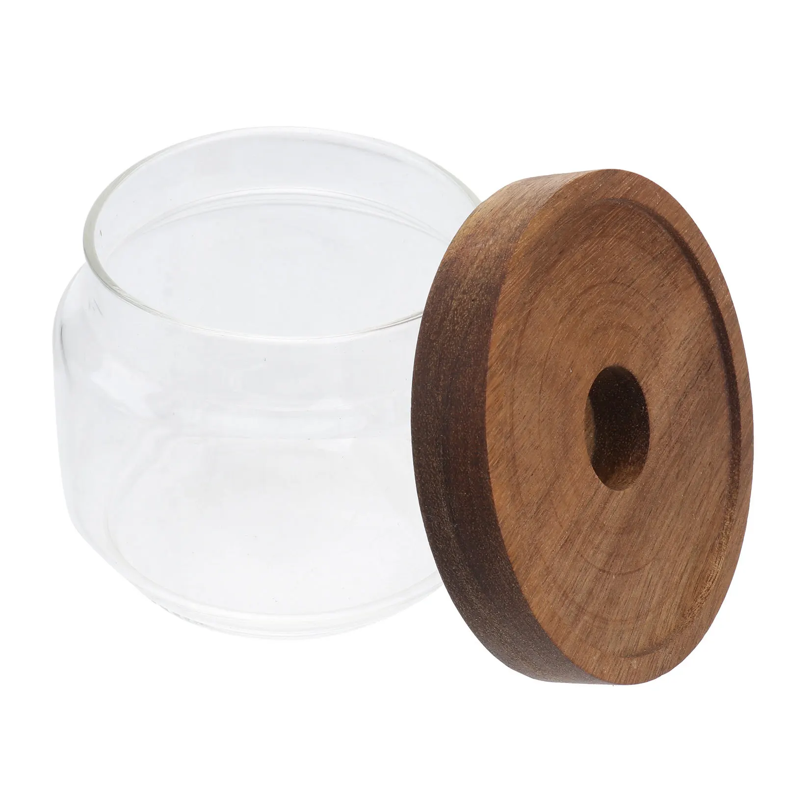 

350 Spice Jar Kitchen Canisters Coffee Storage Container Food Jars Bean Wooden Sugar Tea Airtight