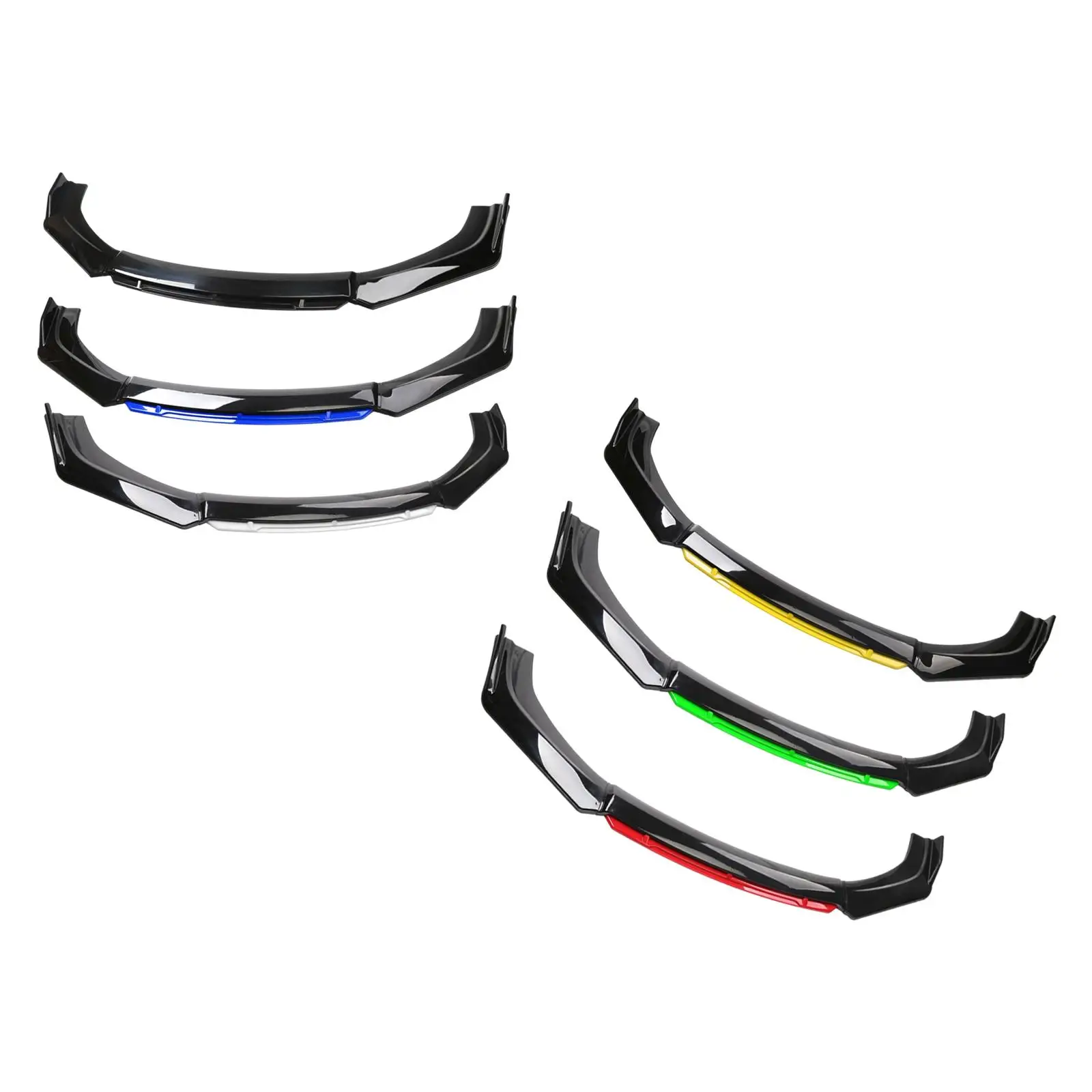 طقم شفاه ممتص الصدمات الأمامي للسيارة مكون من 3 قطع، سهل التركيب