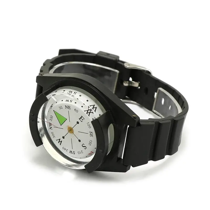 Waterproof Wrist Compass For Outdoor Hiking Camping Diving Survival High Precision Wrist Diving Compass 50 M/164FT Compass Dial