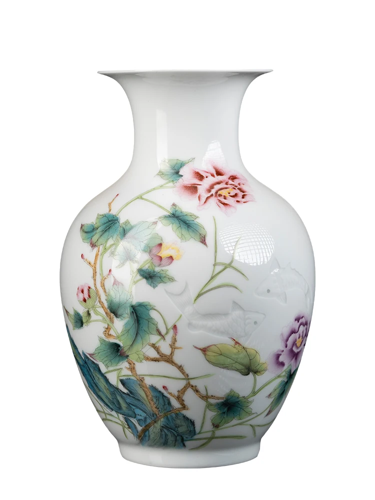 Hand-painted Ceramic Vases Vintage Chinese Style Decorative Porcelain  Ideal for Living Room Bedroom Home  Accessories and Gifts