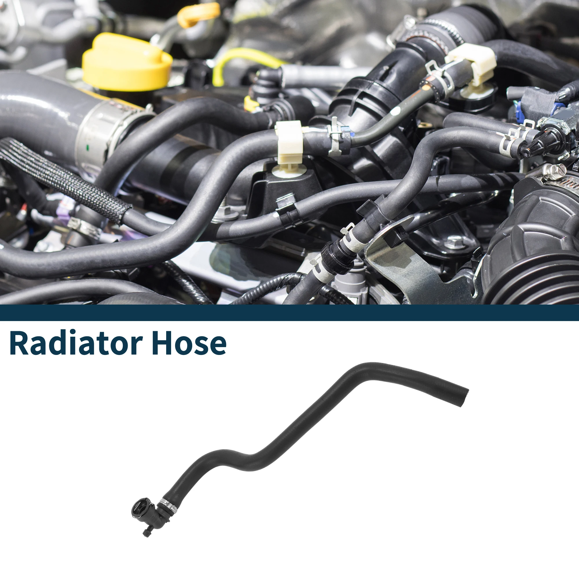 

Motoforti Шланг радиатора Шланг обогревателя Выпускной шланг радиатора для Peugeot 308 08-14 No 6466F7 Резиновая трубка охлаждающей жидкости Черный 1 шт.