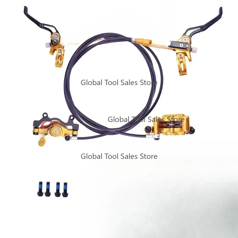 

mountain bike four piston oil brake disc HB910 hydraulic double