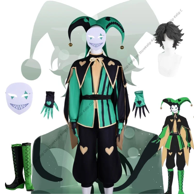 Disfraces de Cosplay de Arlequín, Traje de Payaso de Circo, Estilo Gótico y de Terror, Máscara de Joker, Uniforme para Halloween y Carnaval