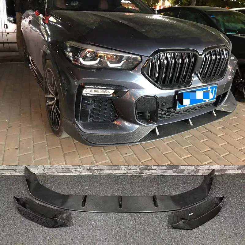

For Bmw G06 X6 High Quality Carbon Fiber Bumper Front Lip Splitter Car Body Kit 2021