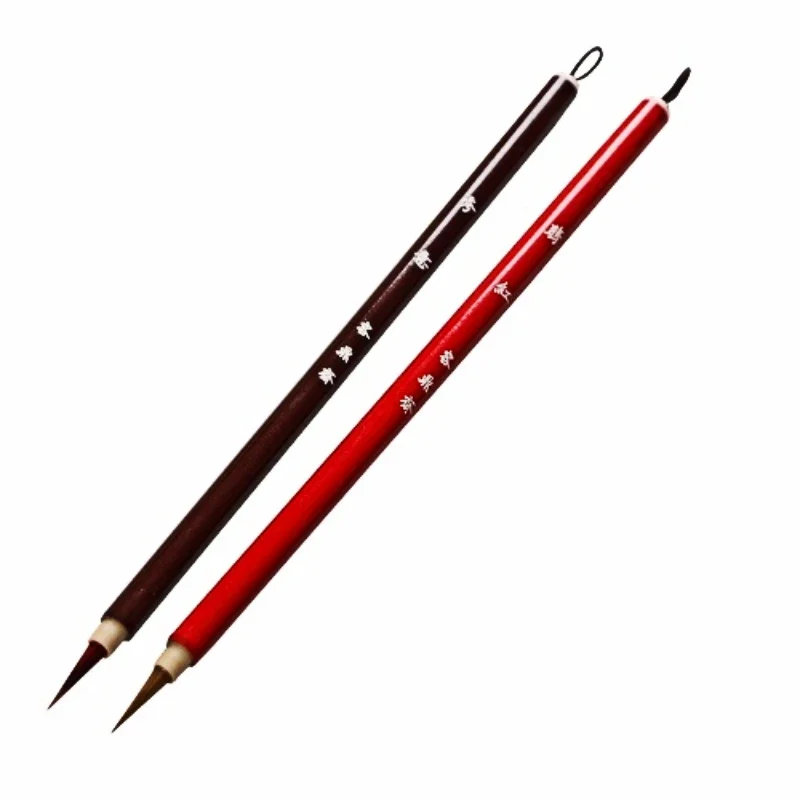 Mixed Hair Drawing Brush Chinese Small Regular Script Copy Scriptures Calligraphy Brushes Watercolor Line Drawing Brush Pen Set